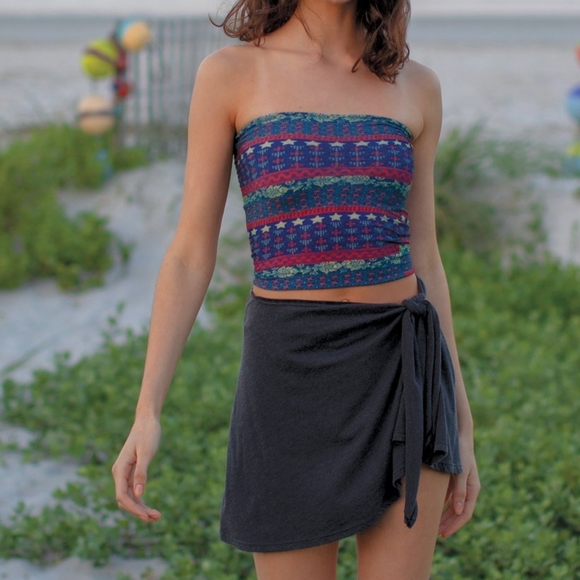 NATURAL LIFE for hair Blue Flower Stamp Boho Bandeau unique pattern not in store - Picture 11 of 15